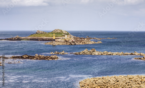 Vue depuis le port de Roscoff. - Finistère - Bretagne