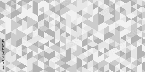 Geometric creative retro grid origami white, gray square cube triangulated random cube low polygon triangle textile abstract corporate creative design.	