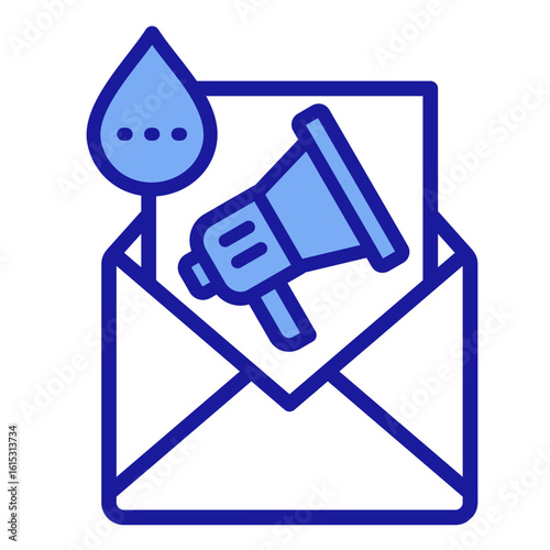 Drip Campaign  Icon Element For Design
