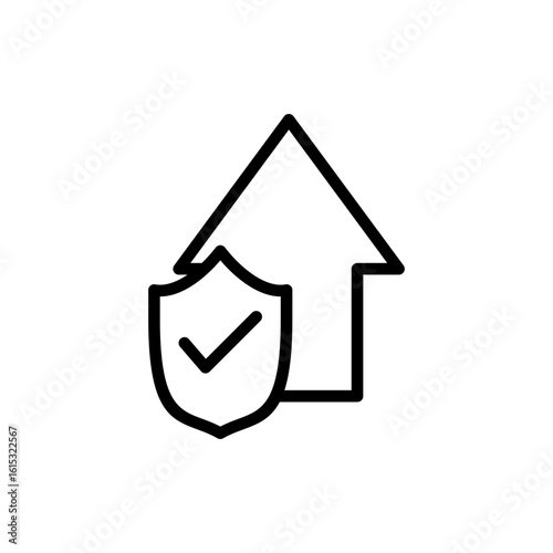 home insurance icon symbol for apps and websites. home protection sign and symbol