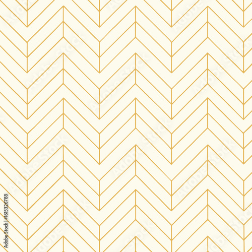 Elegant gold chevron pattern on white background for stylish home decor