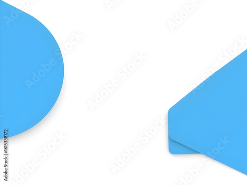 Modern Abstract Background with Geometric Shapes in Blue and Gray Tones – Clean 4K Design for Business or Presentation Use (AI Generated)