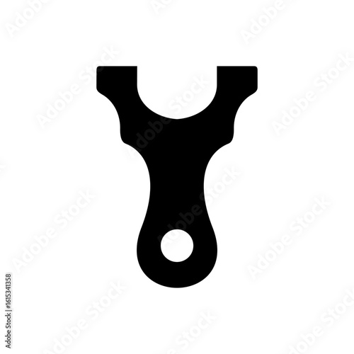 Hunting slingshot icon frame vector design templates simple and modern concept