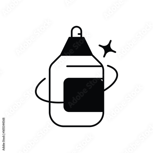 Air Freshener glyph icon with white background vector stock illustration