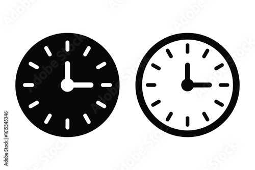 clock isolated on white