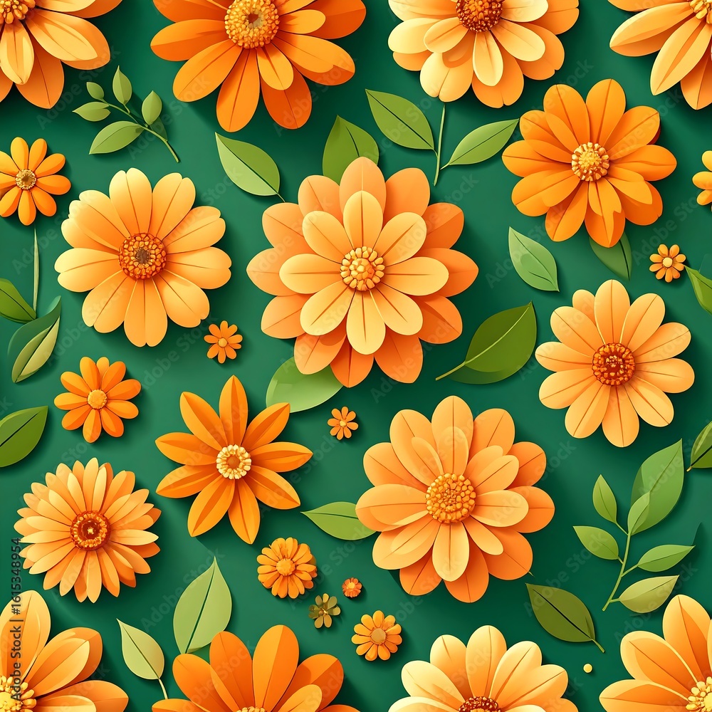 Orange flowers