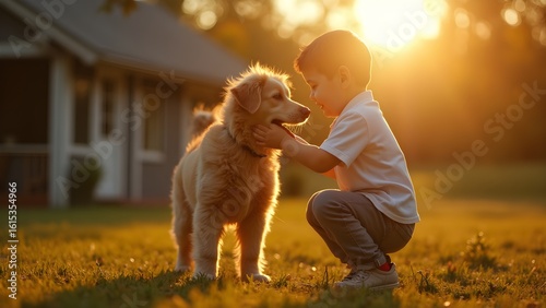 Boy with a dog