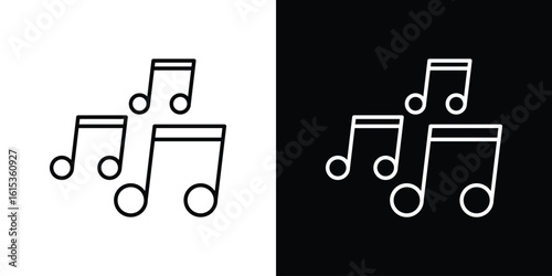 Music icon for template logo, vector designs.