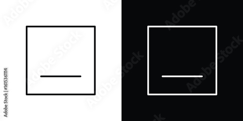 Window Minimize icon for template logo, vector designs.