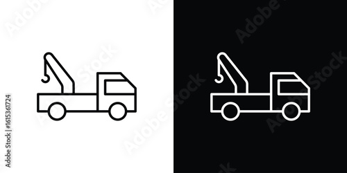 Tow truck icon for template logo, vector designs.