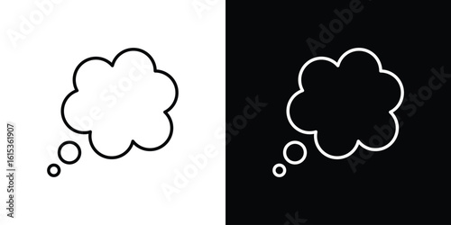 Thought bubble icon for template logo, vector designs.