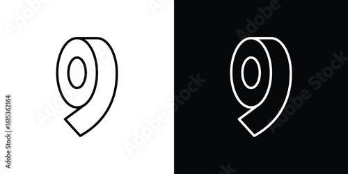 Tape icon for template logo, vector designs.