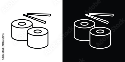 Sushi icon for template logo, vector designs.