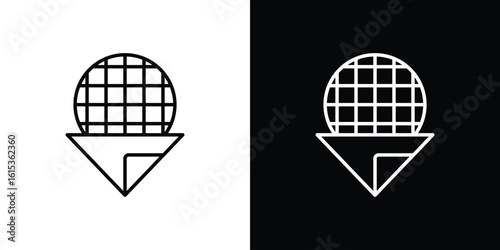 Stroopwafel icon for template logo, vector designs.