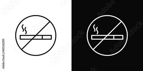 Smoking ban icon for template logo, vector designs.