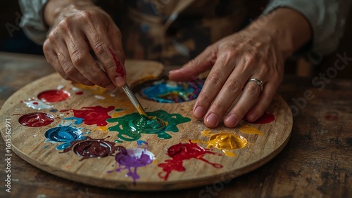 artist with palette