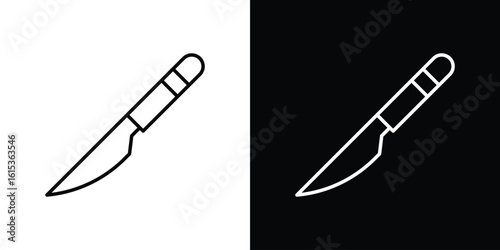 Scalpel path icon for template logo, vector designs.