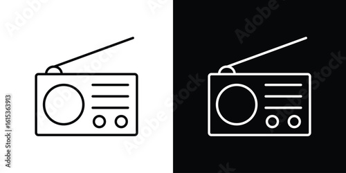 Radio icon for template logo, vector designs.