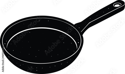 frying pan isolated on white