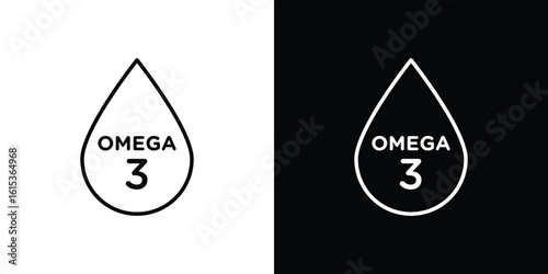 Omega icon for template logo, vector designs.