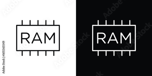 Memory icon for template logo, vector designs.