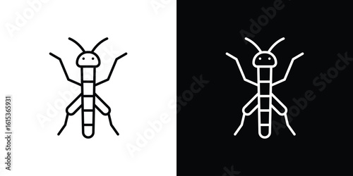 Locust icon for template logo, vector designs.