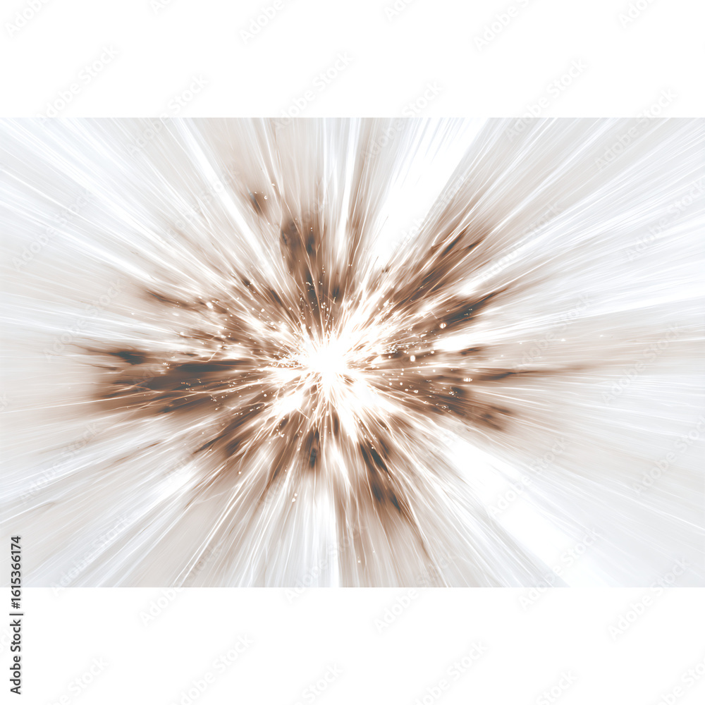 Fototapeta premium Dynamic burst of energy radiating outwards with vibrant light and motion, perfect for representing innovation, technology, and explosive ideas