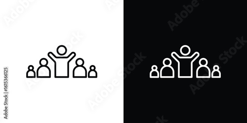 Leadership icon for template logo, vector designs.