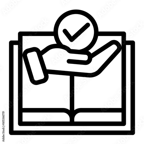 Market Research Knowledge Icon from Business Opportunity Collection (Outline Style)