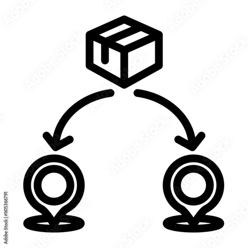 Supply Chain Delivery Icon from Business Opportunity Collection (Outline Style)
