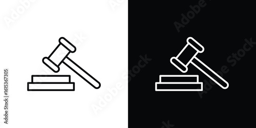 Gavel icon for template logo, vector designs.