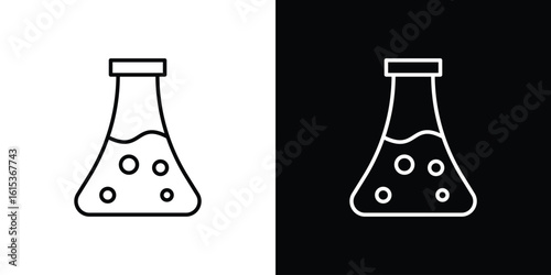 Flask icon for template logo, vector designs.