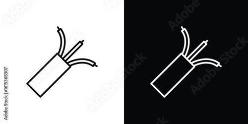Electric cable icon for template logo, vector designs.