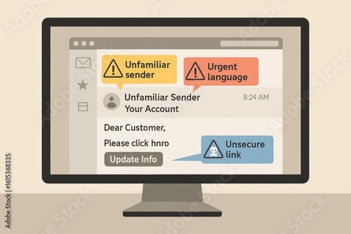 Phishing Email Red Flags UI