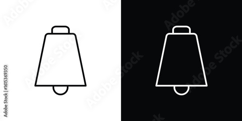 Cowbell icon for template logo, vector designs.