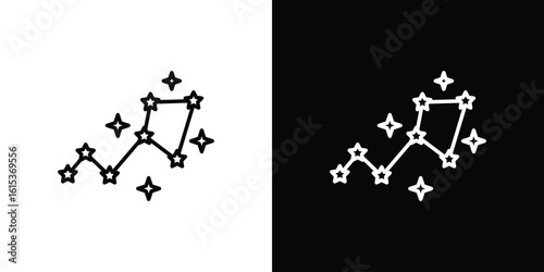 Constellation icon for template logo, vector designs.