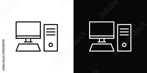 Computer icon for template logo, vector designs.