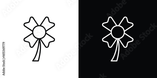 Clover icon for template logo, vector designs.