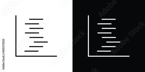 Chart gantt icon for template logo, vector designs.