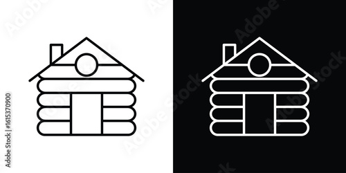 Cabin icon for template logo, vector designs.