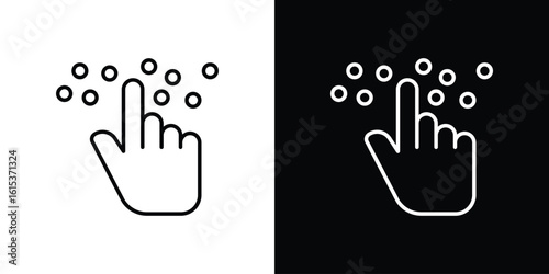 Braille icon for template logo, vector designs.