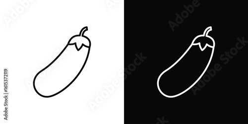 Aubergine icon for template logo, vector designs.