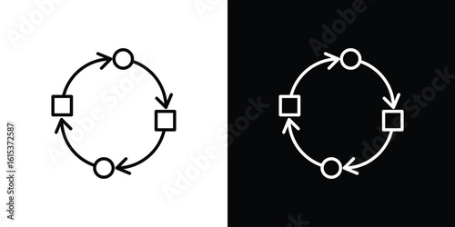 Adaptation icon for template logo, vector designs.