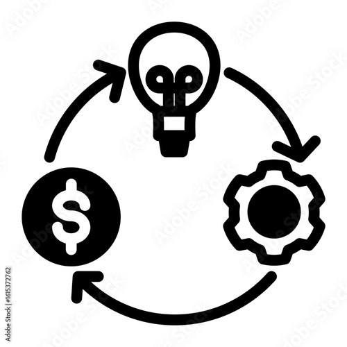 Business Strategy Innovation Icon from Business Opportunity Collection (Mixed Style)