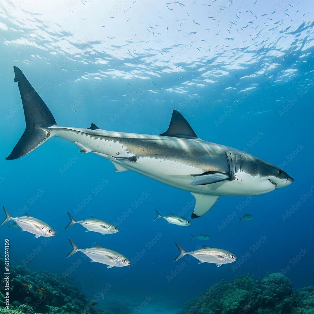 Fototapeta premium great white shark