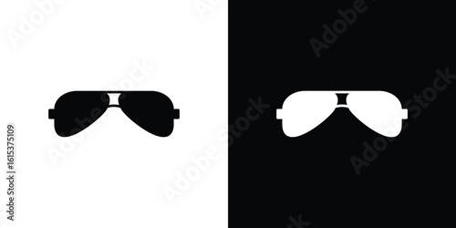 Sunglasses icon, logo elements of graphic designs