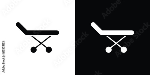 Stretcher icon, logo elements of graphic designs