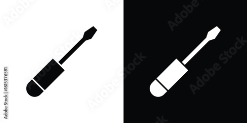 Screwdriver icon, logo elements of graphic designs