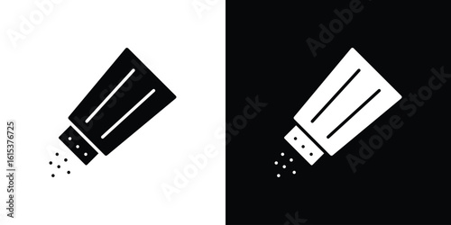 Salt shaker icon, logo elements of graphic designs