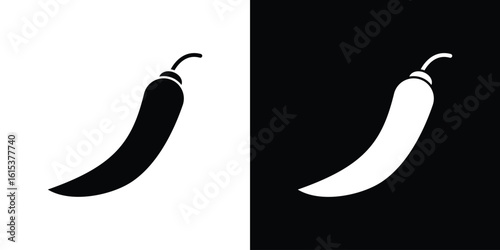 Pepper icon, logo elements of graphic designs
